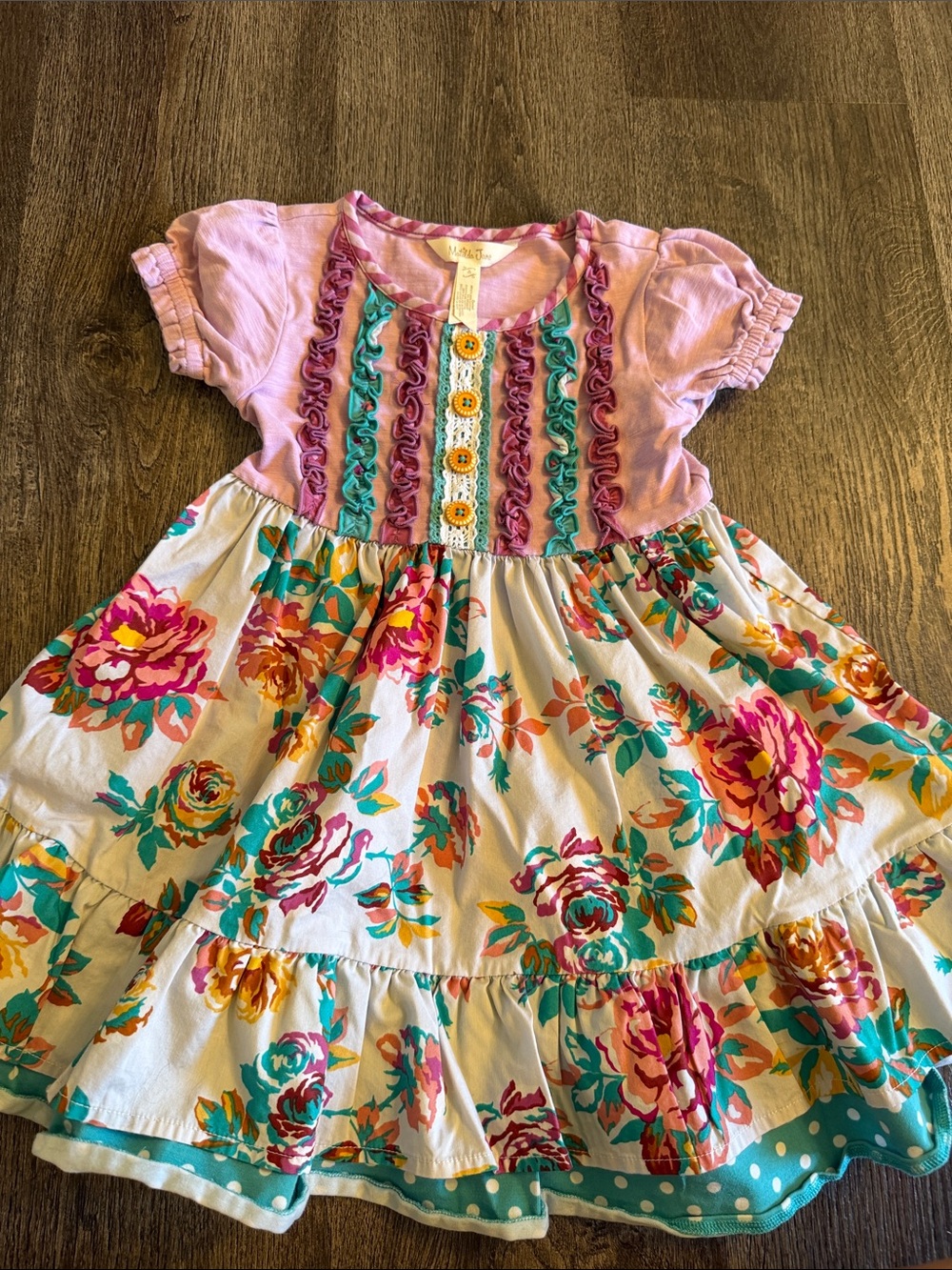 Matilda Jane Moments With You Dress, Size 4 lilac tea floral